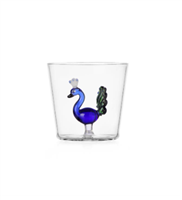 Bicchiere Ichendorf Milano in Vetro TUMBLER PAVONE BLU